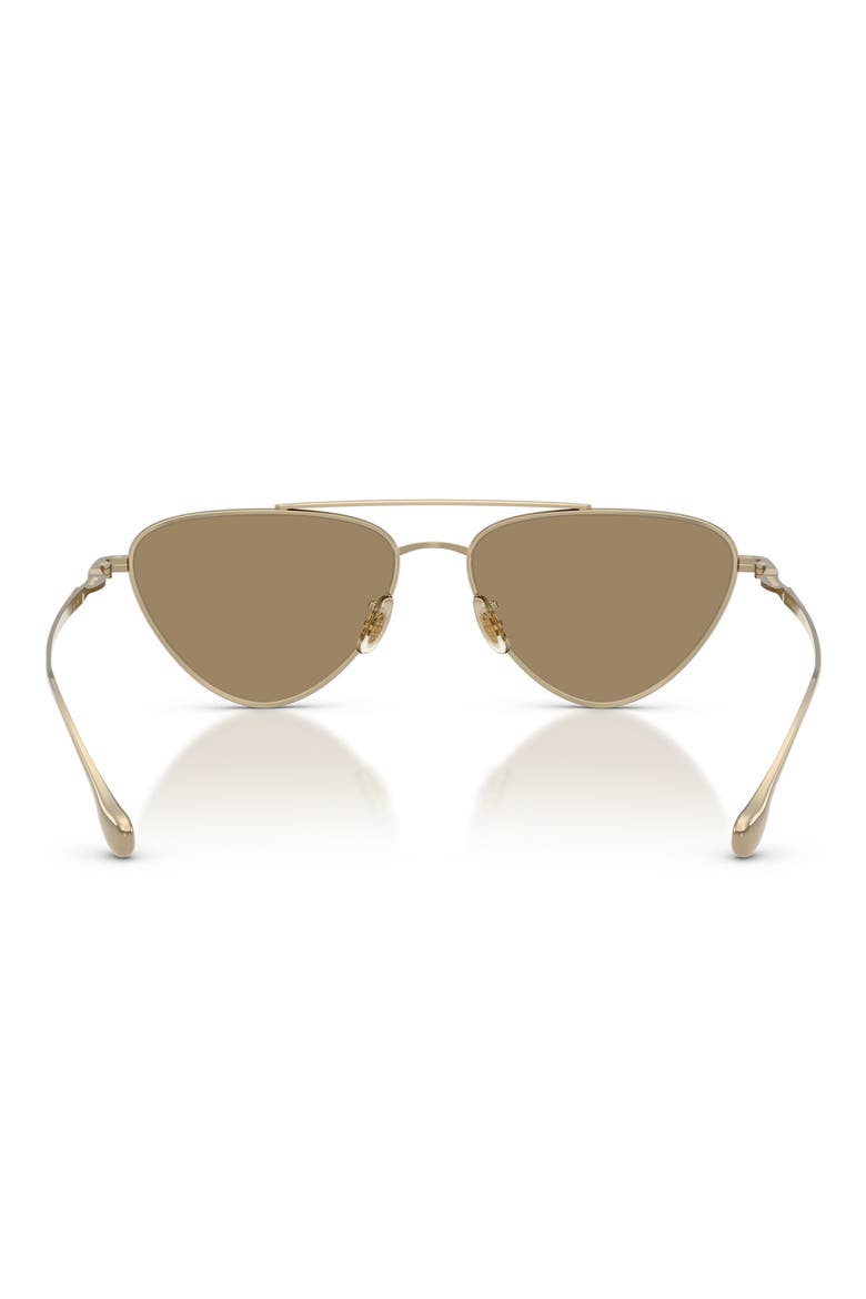 56mm Jil Sander Edition 1 Cat Eye Sunglasses, Alternate, color, GOLD / SOFT GOLD