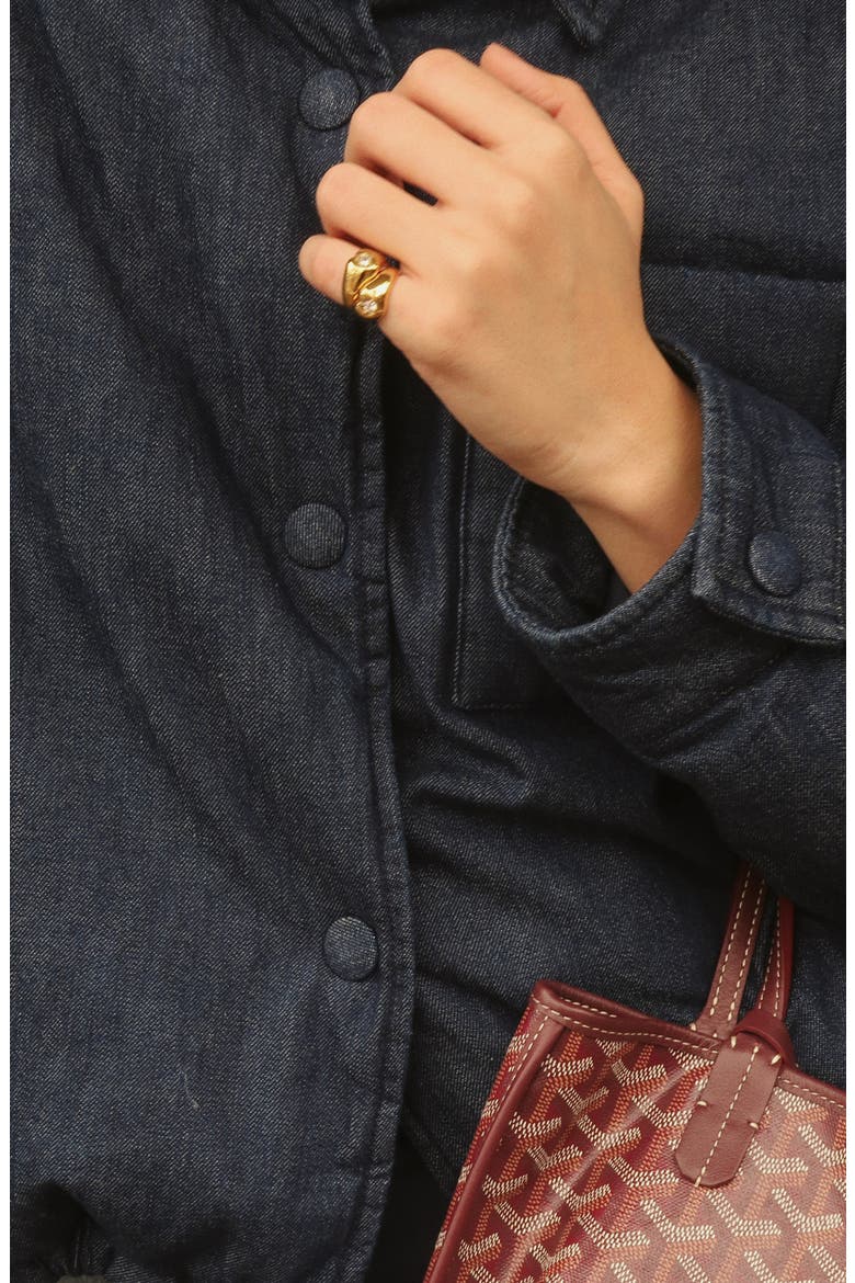 Sweetheart Pinky Ring, Alternate, color, Gold