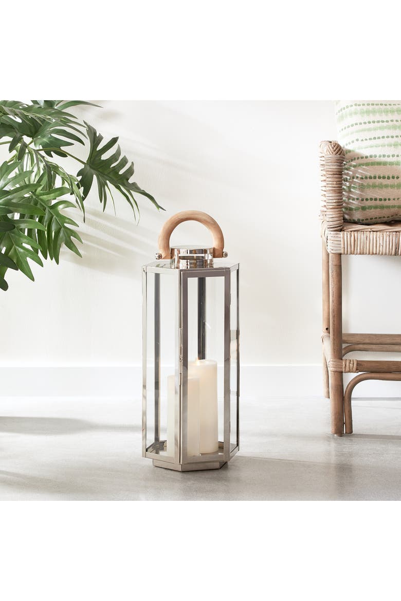 Dockside Outdoor Lantern, Alternate, color, Silver