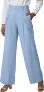 Jessica London Linen Wide-Leg Trouser