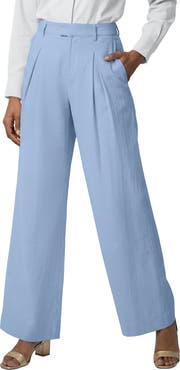 Jessica London Linen Wide-Leg Trouser