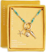 Chelsea28 Demi Fine Bead Fish Charm Necklace