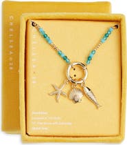 Chelsea28 Demi Fine Bead Fish Charm Necklace