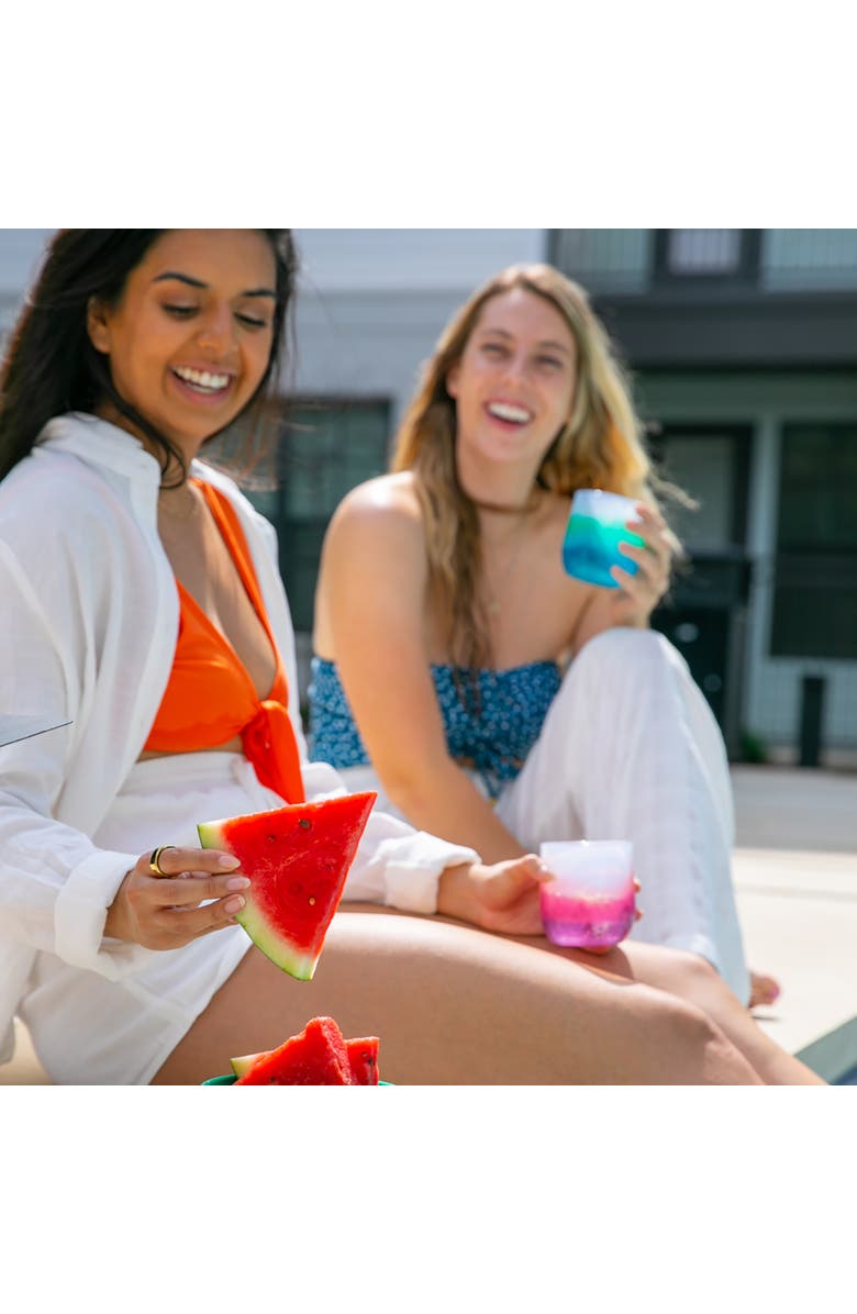 Silipint Silicone 12oz Stemless Wine Glasses 6 Pack, Alternate, color, Multicolored