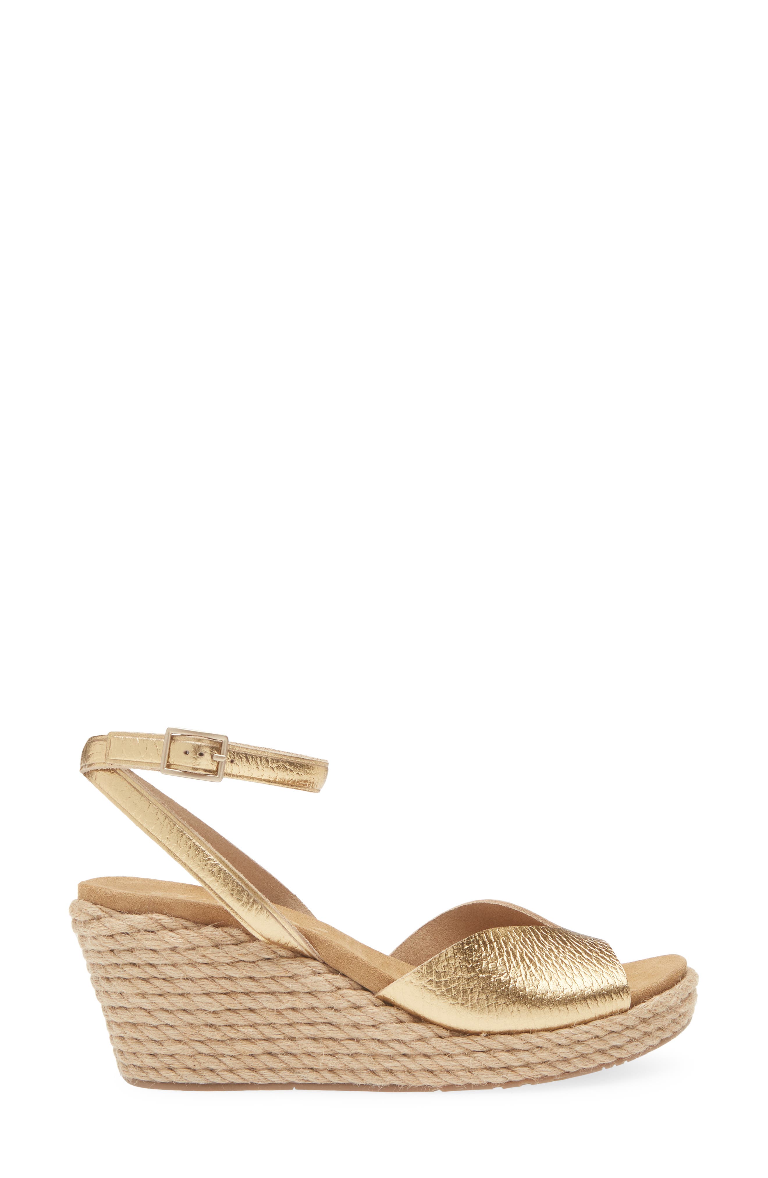 Afra Ankle Strap Sandal, Alternate, color, GOLD CERVO