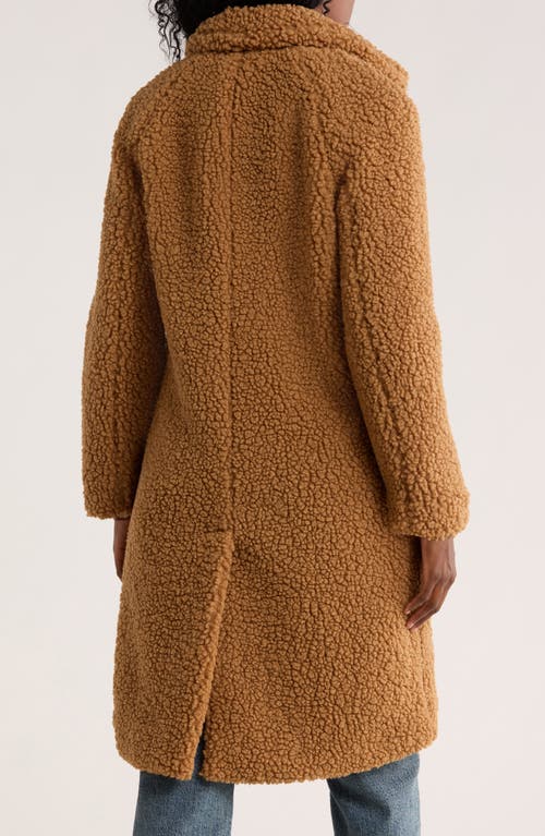Lucky Brand Missy Teddy Coat In Brown
