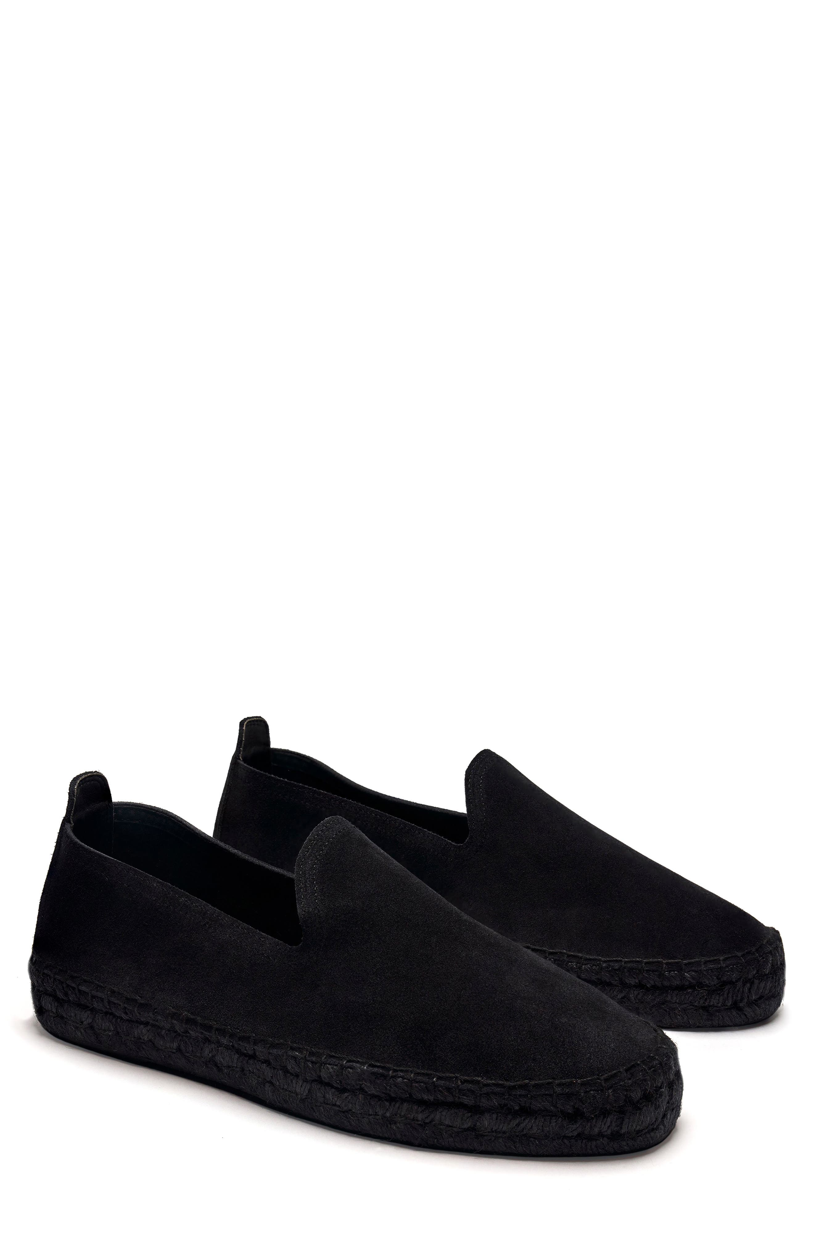 MORJAS The Espadrille, Alternate, color, All Black Suede