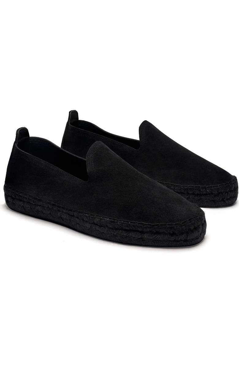 MORJAS The Espadrille, Alternate, color, All Black Suede
