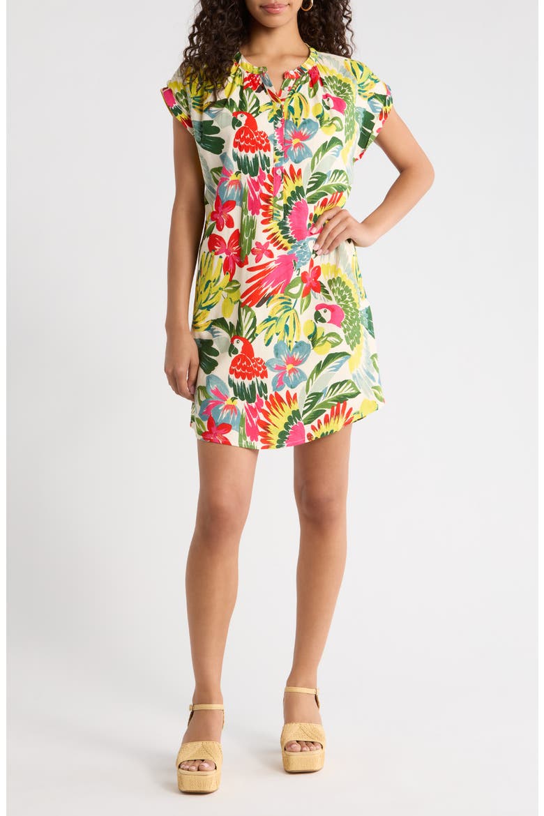 Wissa Tropical Jasla Minidress, Main, color, BRIGHT-MULTI