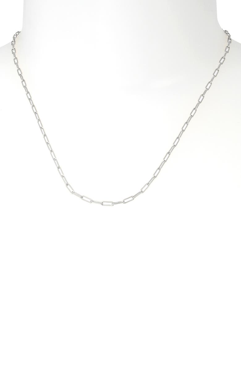 AllSaints Paper Clip Convertible Chain Necklace, Alternate, color,