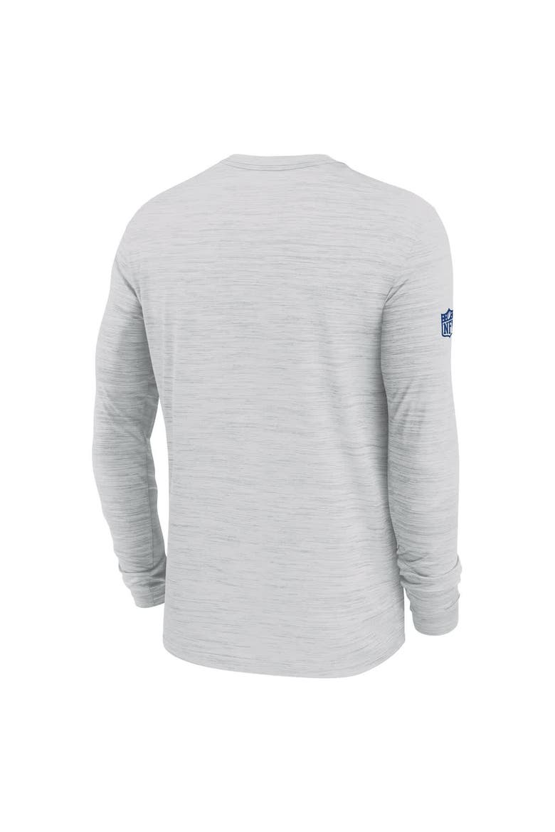 Men's Nike Ash New York Giants Sideline Velocity Performance Long Sleeve T-Shirt, Alternate, color, Ash