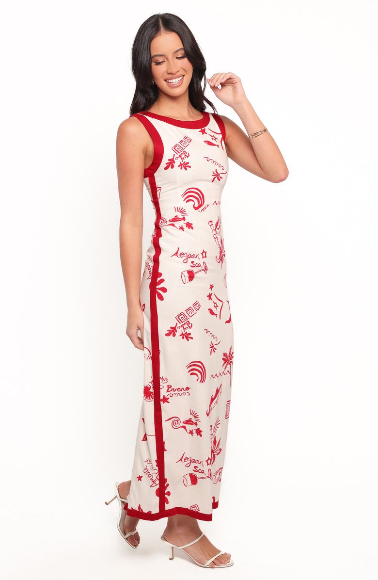 Petal & Pup Fiori Print Sleeveless Maxi Dress, Alternate, color, 