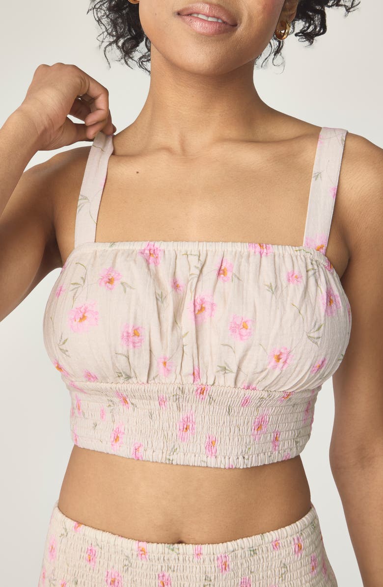 Florence by Mills Smocked Crop Camisole, Alternate, color, Orchid Bouquet