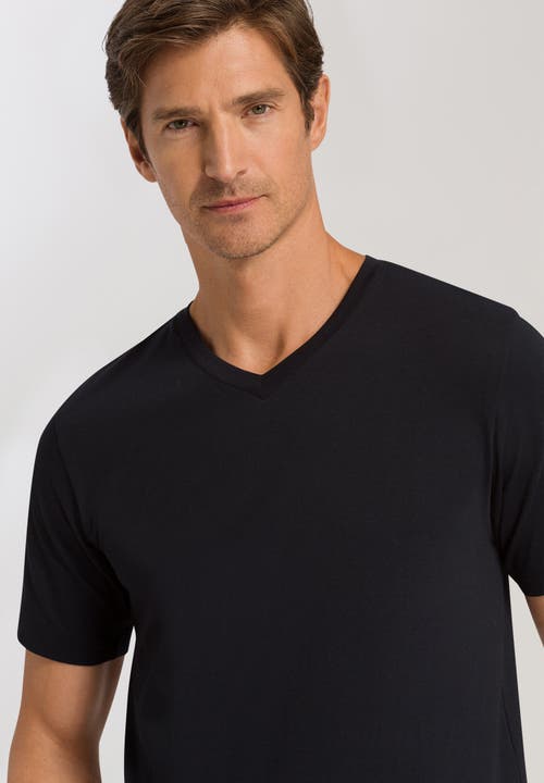 Hanro Cotton Superior T-shirt In Black
