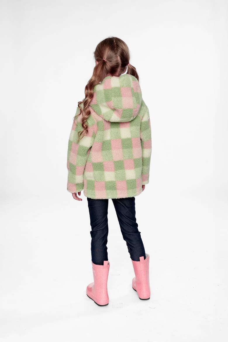 Reversible Mid-Season Fleece Full Zip Hooded Jacket, Alternate, color, Pale Dusty Pink