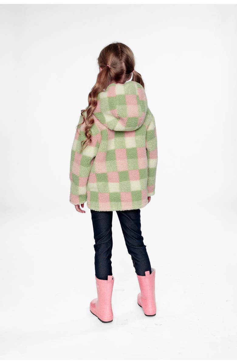 Deux par Deux Reversible Mid-Season Fleece Full Zip Hooded Jacket, Alternate, color,