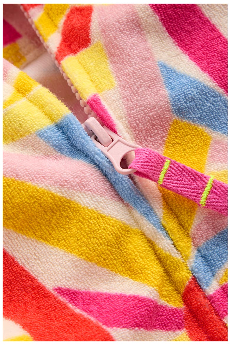 Kids' Relaxed Fit Cotton Blend Terry Cover-Up Hoodie, Alternate, color, SOFT IVORY SUNBURST