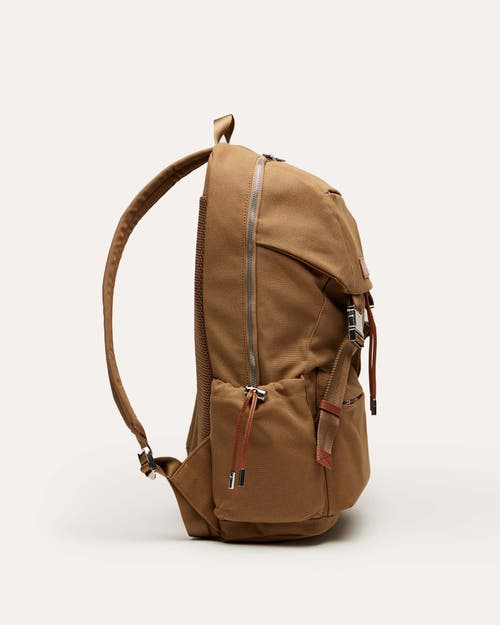 Want Les Essentiels De La Vie Want Les Essentiels Bishop Organic Cotton Canvas Backpack In Dark Camel