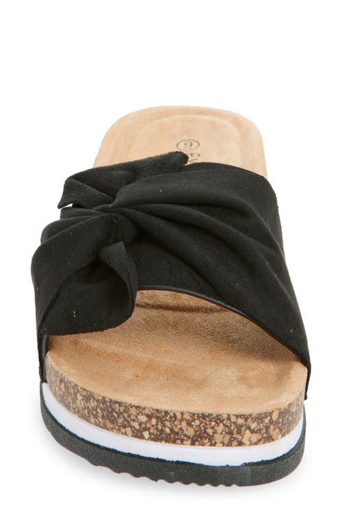 Extreme By Eddie Marc Knot Platform Slide Sandal