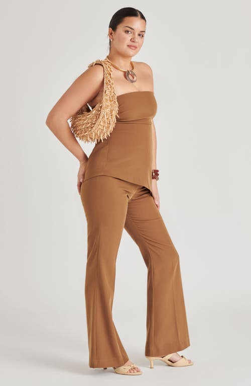Dolce Vita Caicos Beaded Raffia Shoulder Bag In Brown