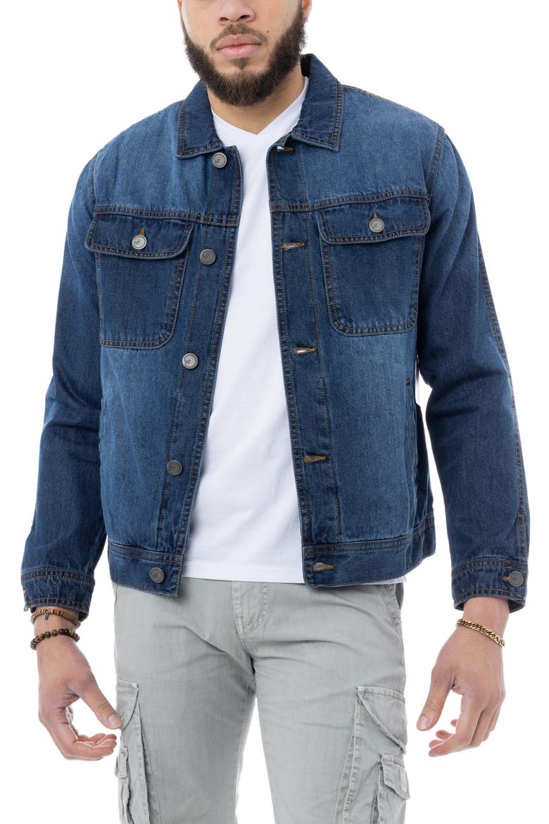 Denim Jacket, Main, color, DARK WASH