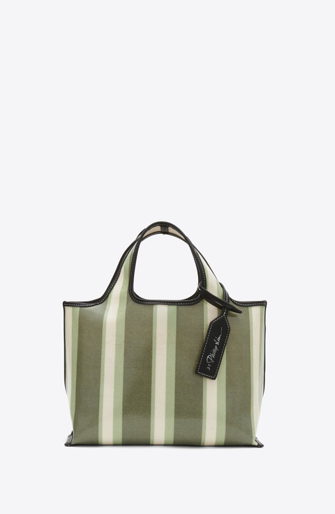 Dual Stripe Mini Market Tote