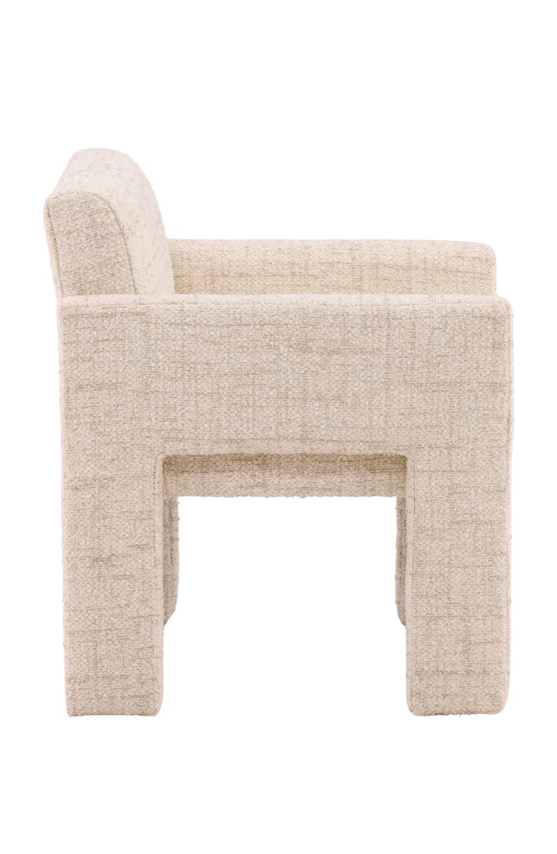Dovetail Furniture Pia Tweed Upholstered Dining Chair, Alternate, color, Cream