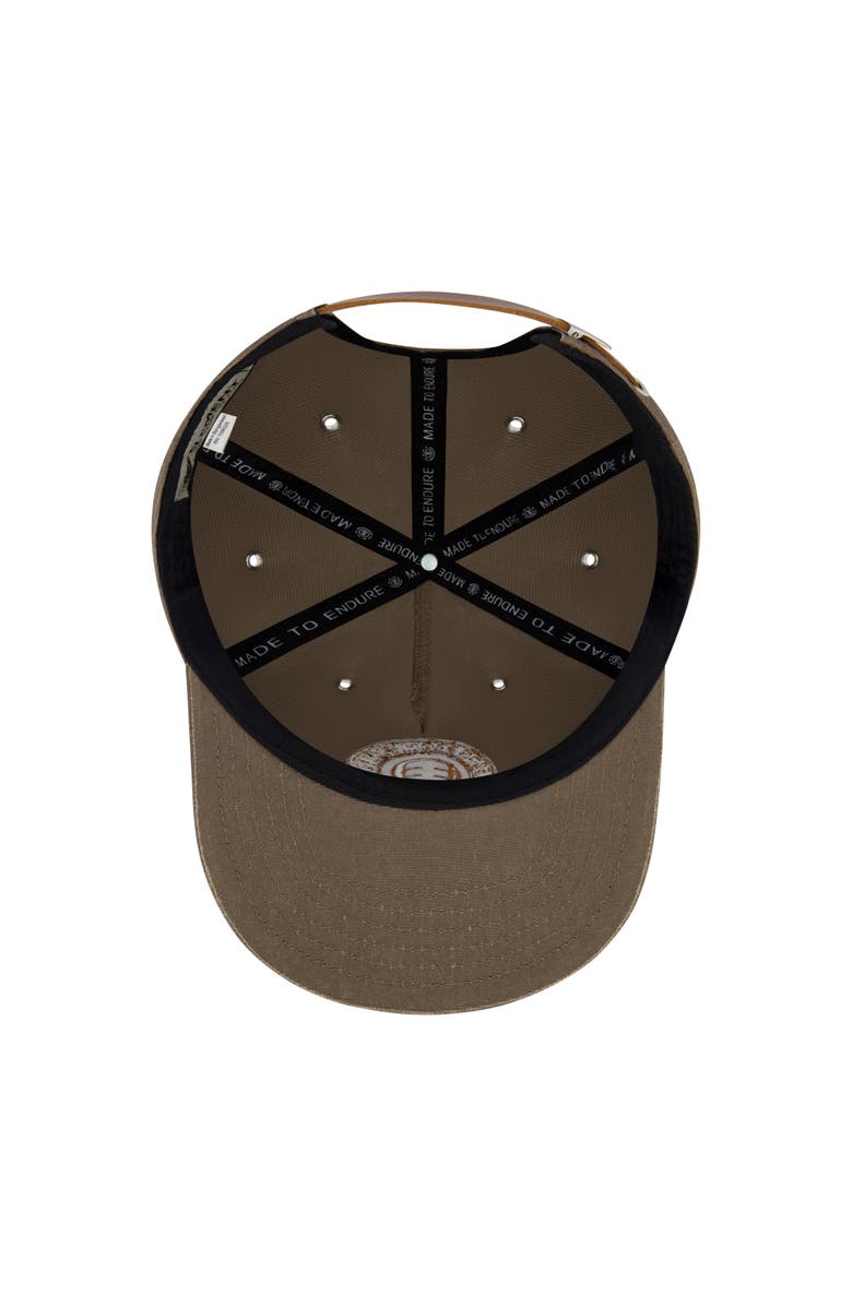 Element Low Profile Flat Brim Cap in Pigment-Dyed Cotton, Alternate, color, Dark Choco