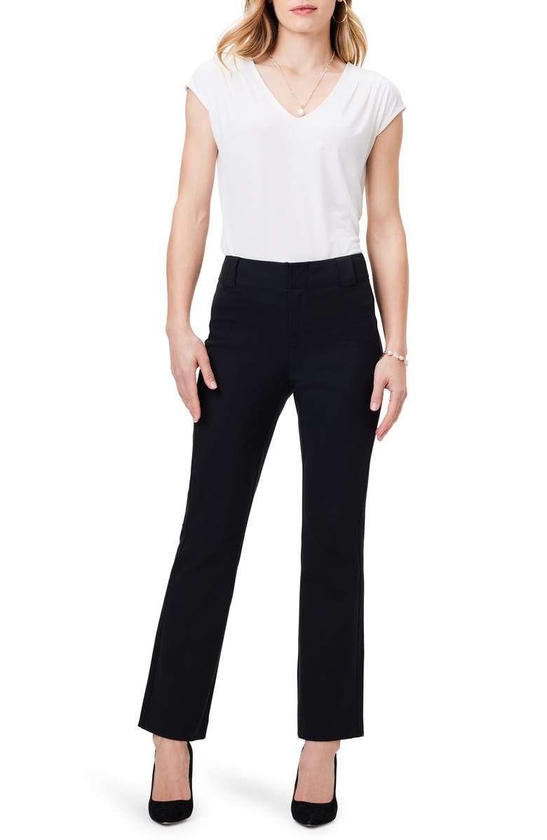 NIC+ZOE Plaza Demi Stretch Bootcut Pants, Alternate, color, Black Onyx