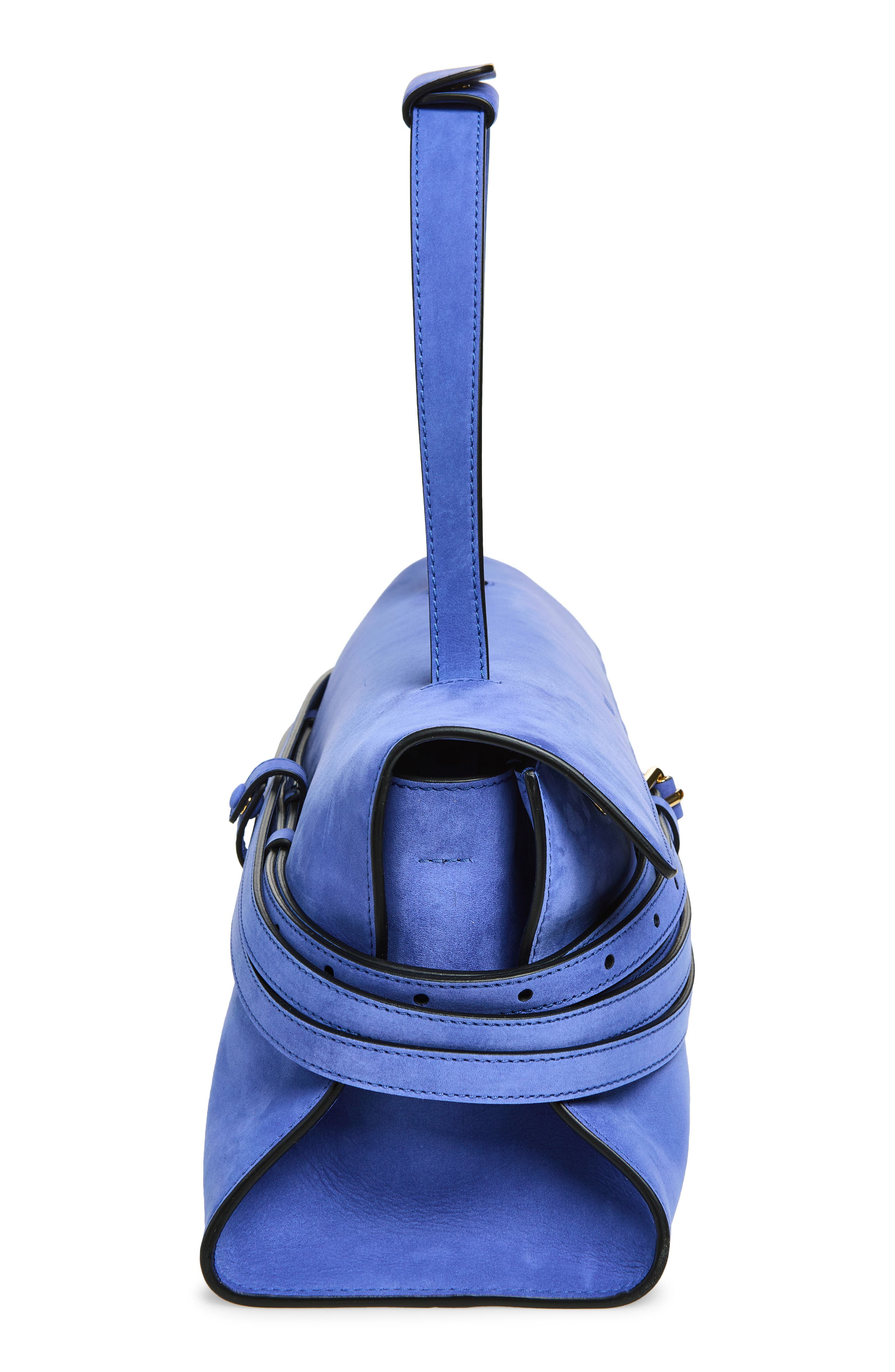 Moschino Tie Me East/West Shoulder Bag, Alternate, color, Klein 713 Oj0