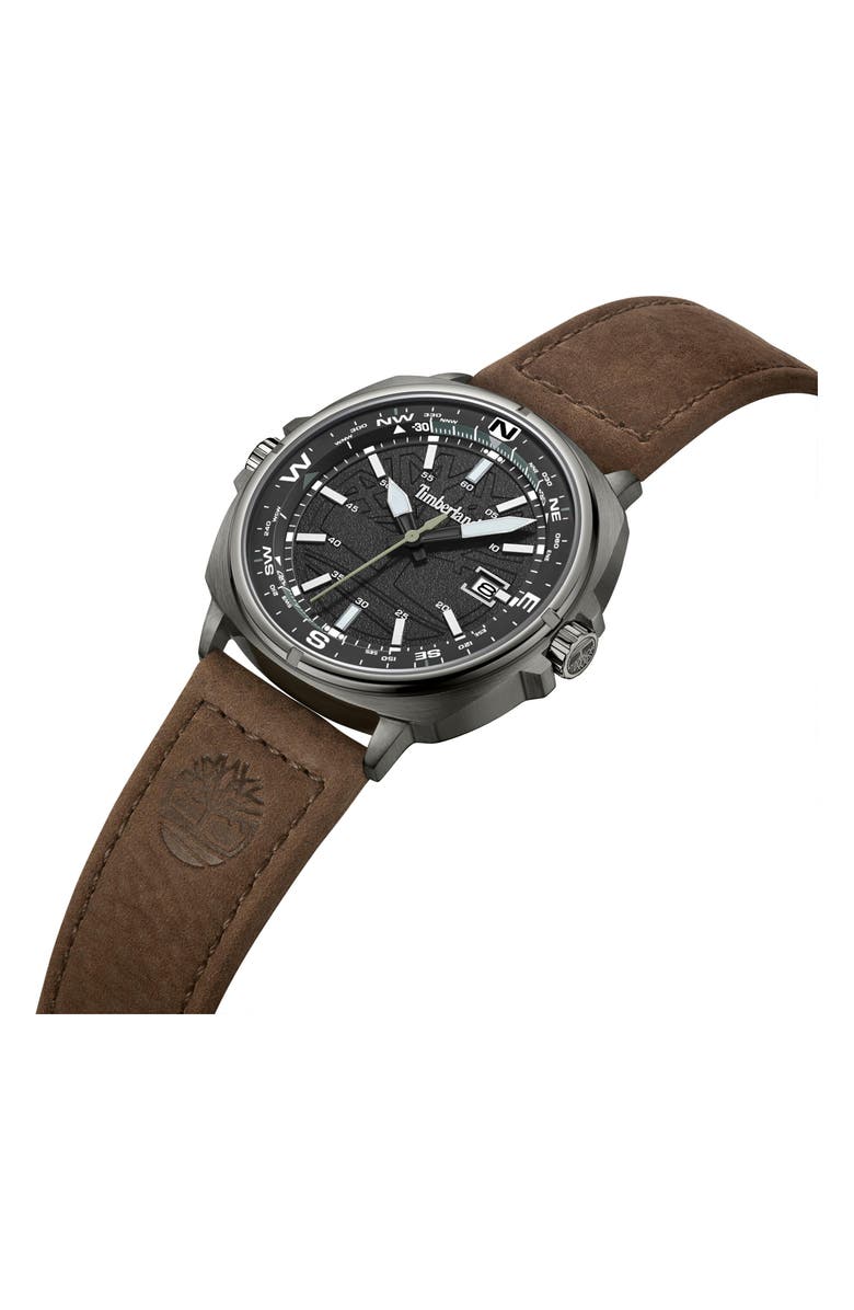 Timberland Leather Strap Watch, Alternate, color,