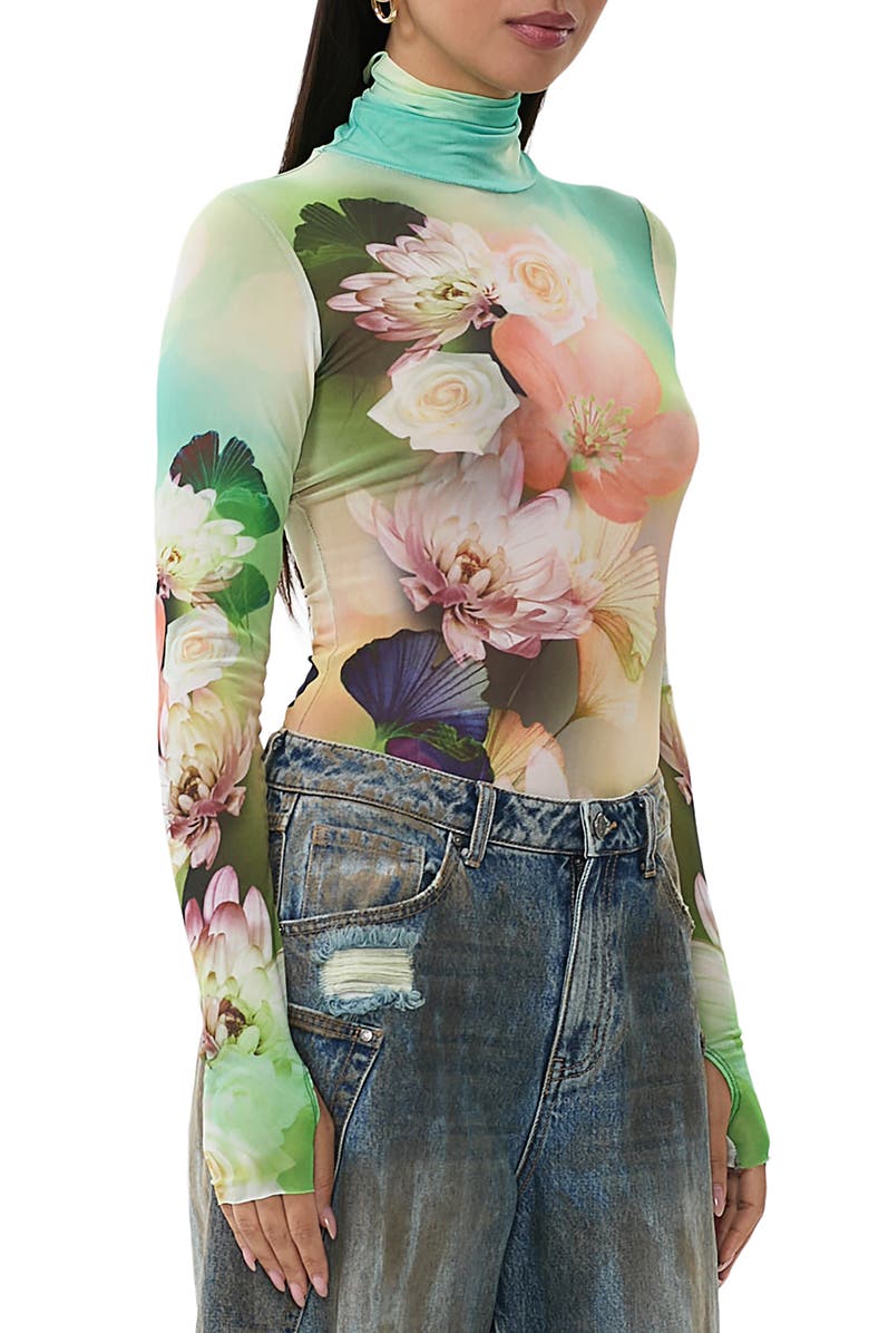 AFRM Zadie Print Turtleneck Top, Alternate, color,