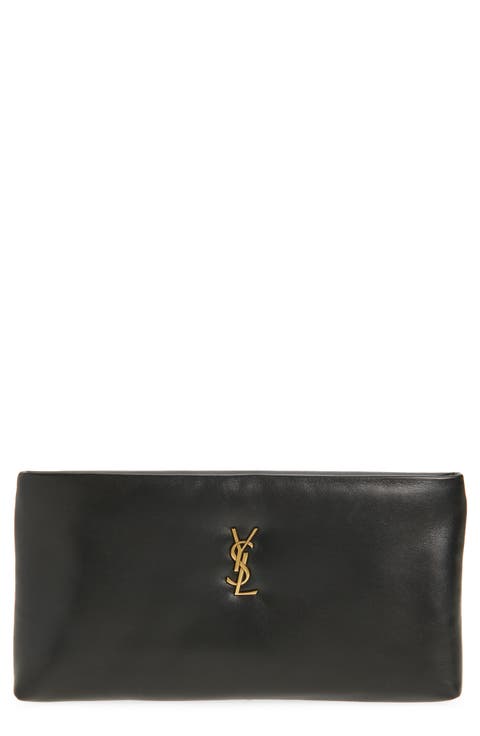 Calypso Long Leather Pouch Clutch