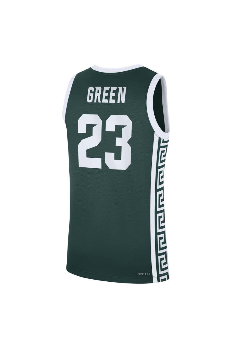 Men's Nike Draymond Green Green Michigan State Spartans Road Replica Basketball Jersey, Alternate, color, Green