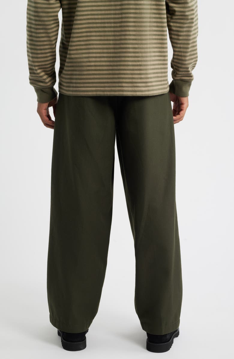 Obey Armel Pleated Twill Pants, Alternate, color, Rosin