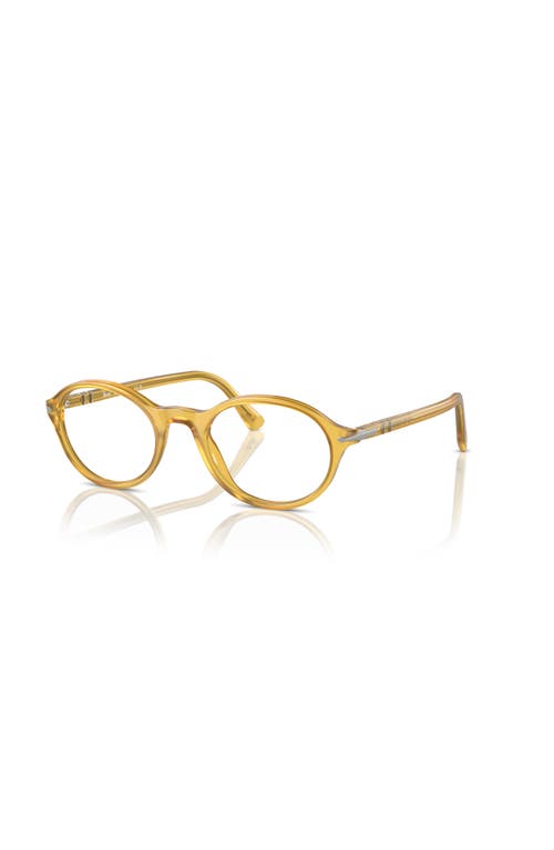 Persol 50mm Oval Optical Glasses In Gold