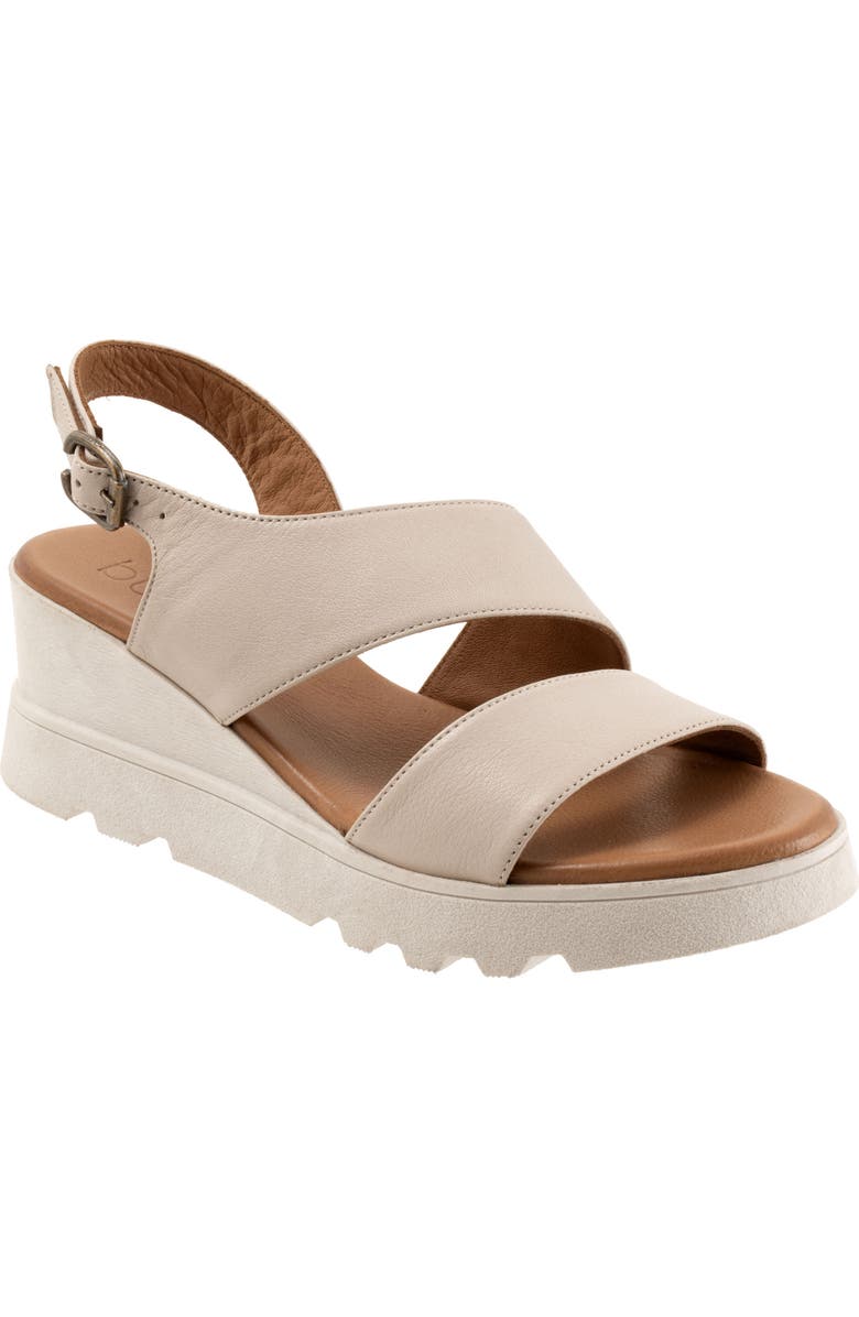 Bueno Gianna Slingback Platform Wedge Sandal, Main, color, Light Grey