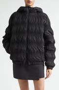Moncler Noyer Gathered Quilted Down Jacket