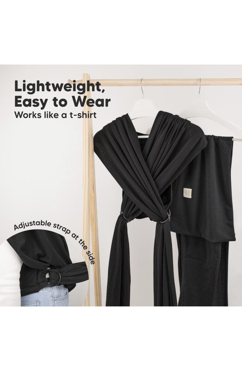 KeaBabies D-Lite Wrap Carrier, Alternate, color, Trendy Black