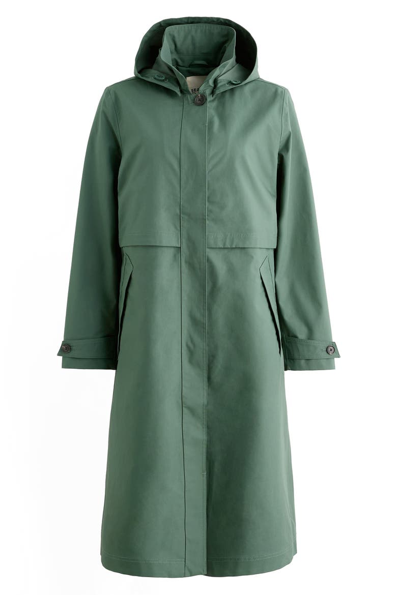 Sea Lights Waterproof Trench Coat, Alternate, color, LIGHT COPPICE