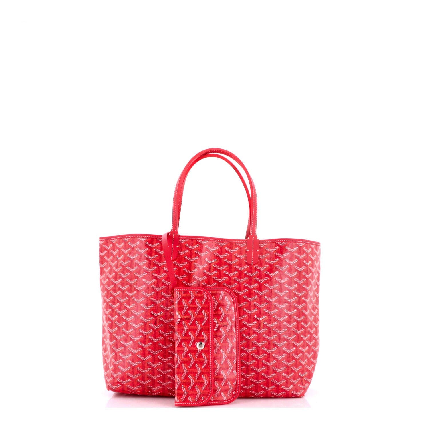 Saint Louis Reversible Tote Coated Canvas and Printed Canvas PM, Alternate, color, Red