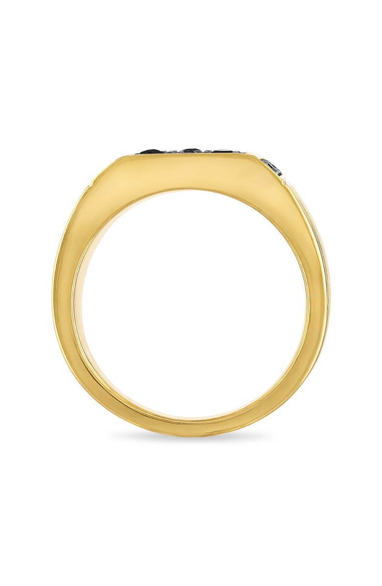 Esquire Men's Black Sapphire Signet Ring, Alternate, color, Black Sapphire