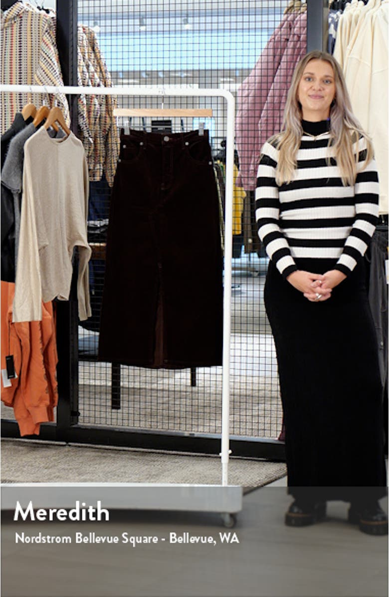 The Corduroy Front Slit Skirt, sales video thumbnail