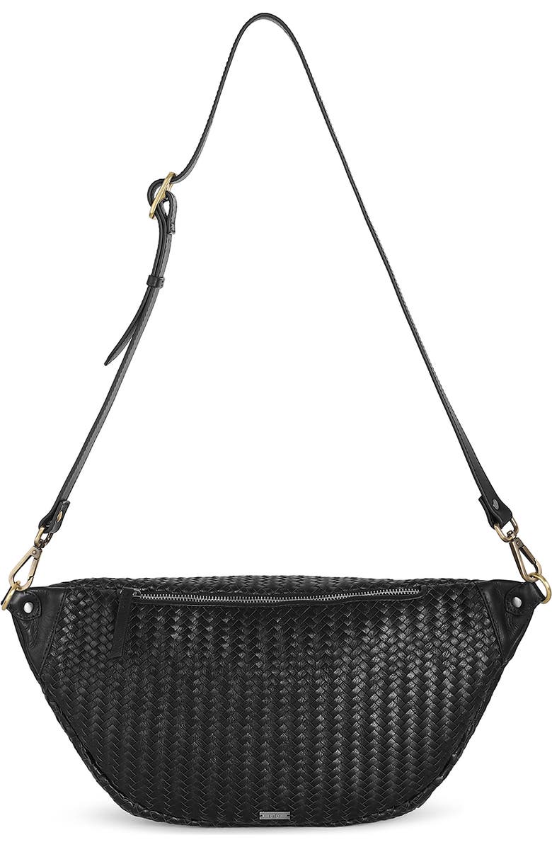 Rafe New York Large Alex Sling Crossbody, Alternate, color, Black