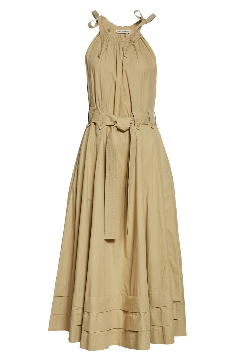 Ulla Johnson Joni Cotton Halter Maxi Dress, Alternate, color,