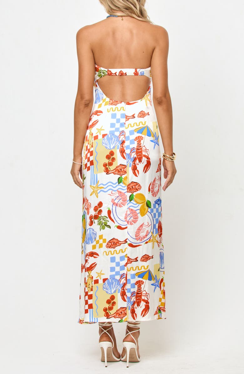 LSPACE Spring in Love Strapless Dress, Alternate, color, Seaside Soiree