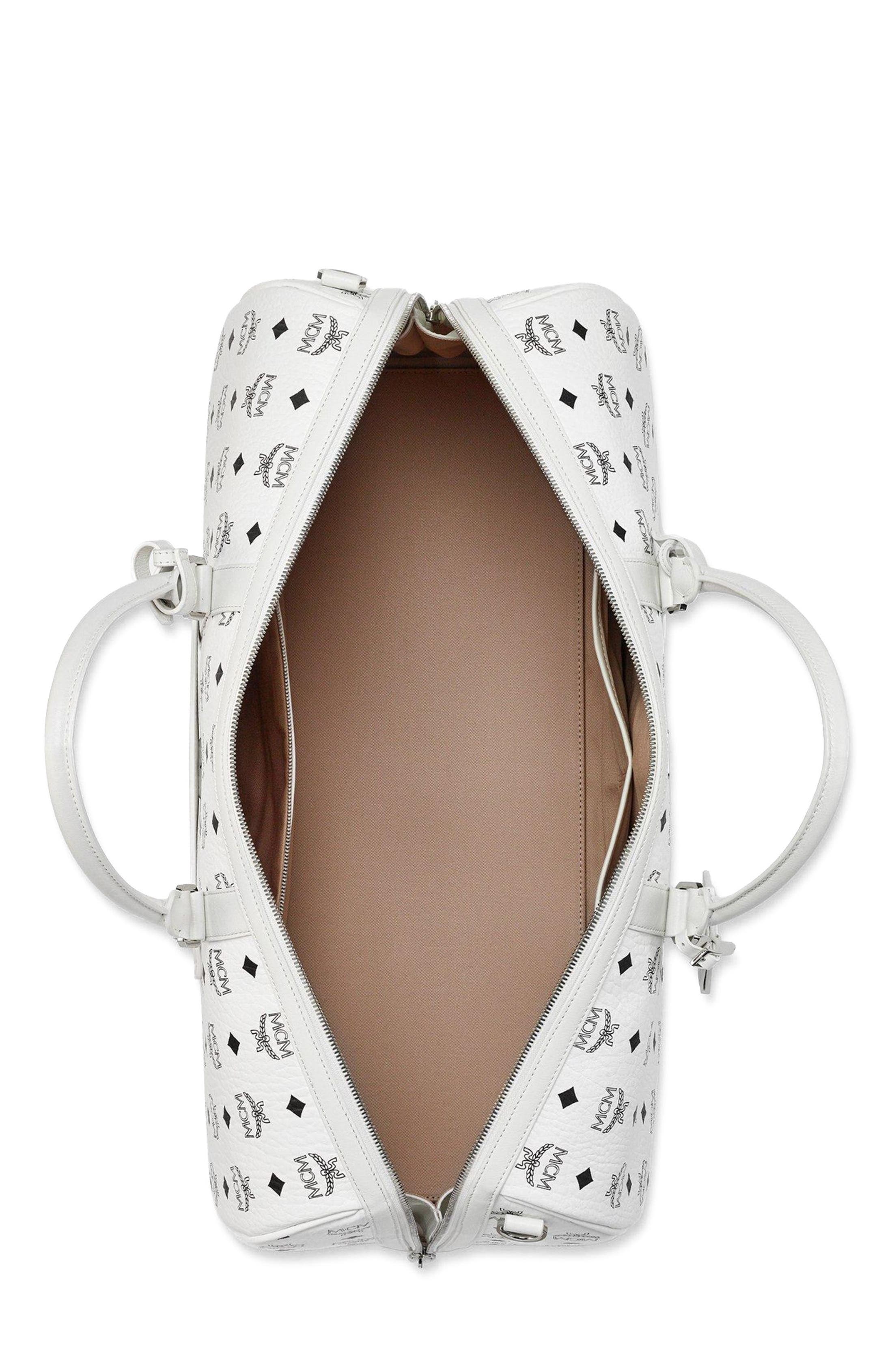 MCM Ottomar Weekender Bag in Visetos, Alternate, color, 