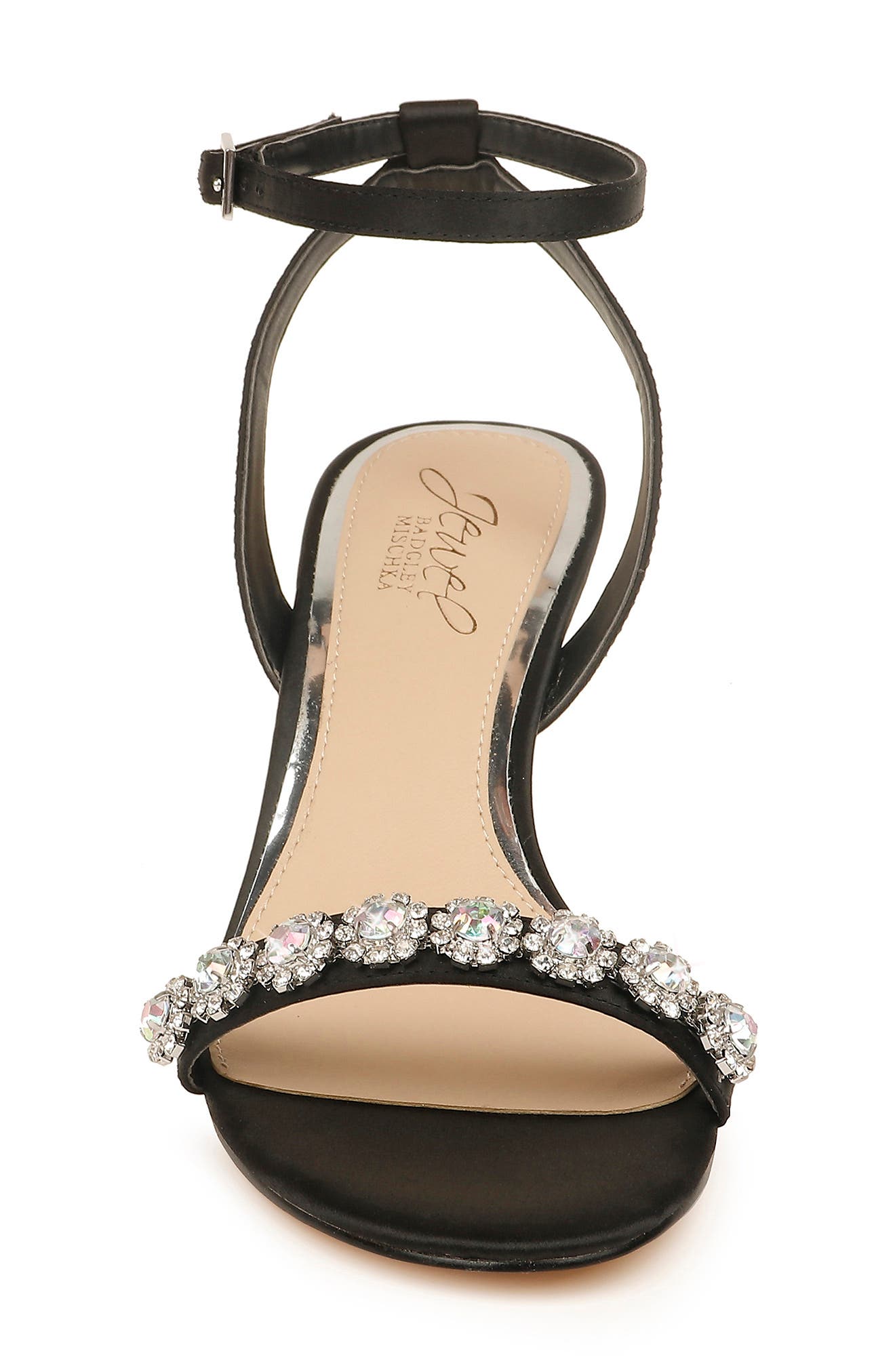 Jewel Badgley Mischka Fantasia Crystal Embellished Sandal, Alternate, color, 