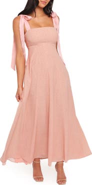 Petal & Pup Ellody Polka Dot Tie Shoulder Maxi Dress