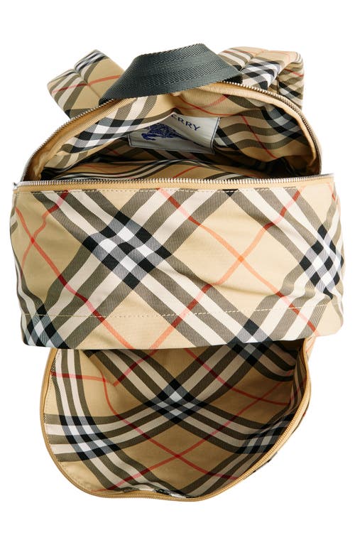 Burberry Men's Check Backpack In Sand